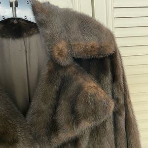 This is a beautiful REAL mink coat.